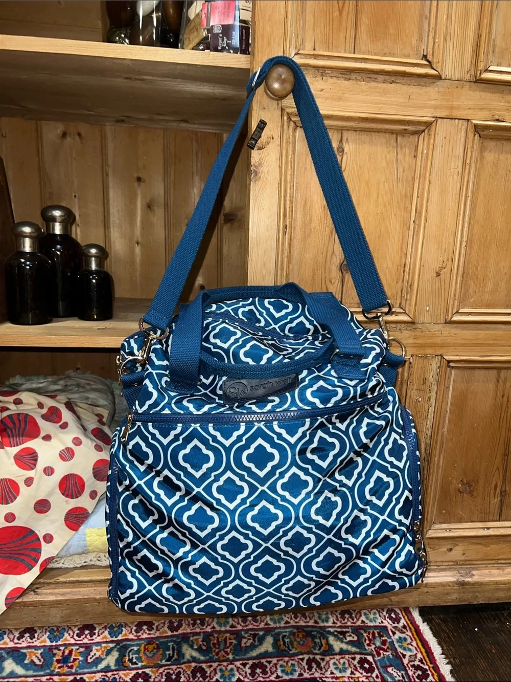 Sarah Wells stylish navy